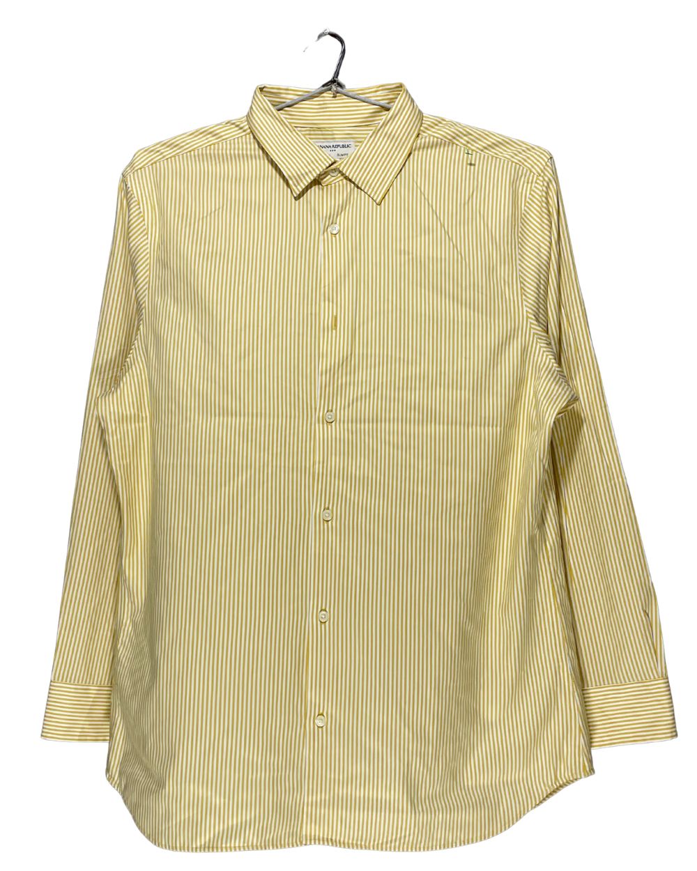 Banana Republic Yellow Cotton Shirt For Men X Large | Preloved Labels