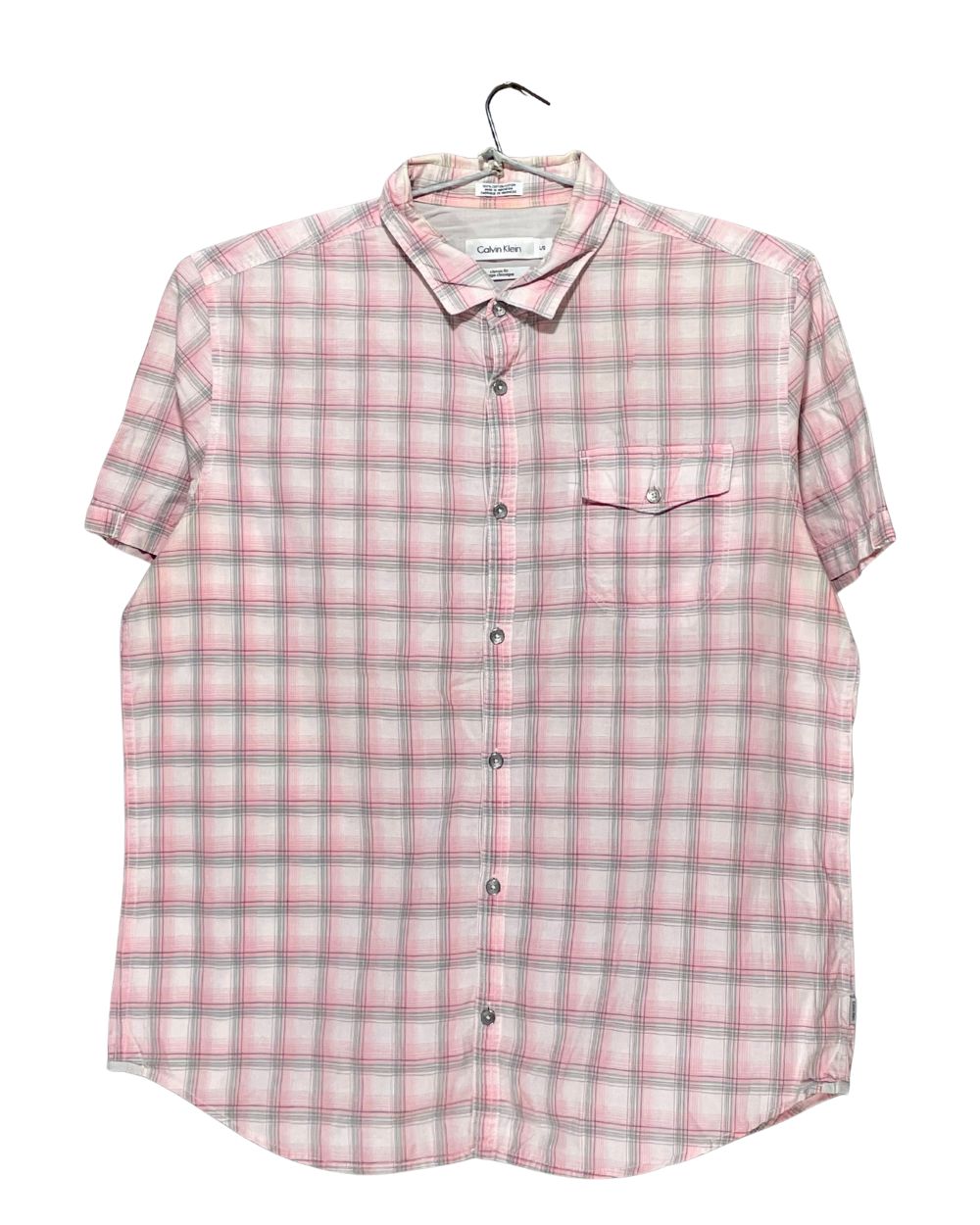 Calvin Klein Pink Cotton Shirt For Men Large | Preloved Labels