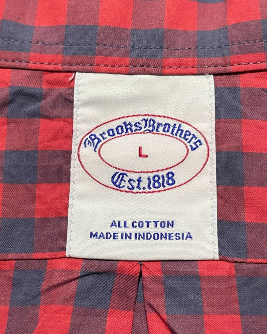 Brooks Brothers Red Cotton Shirt For Men Large | Preloved Labels