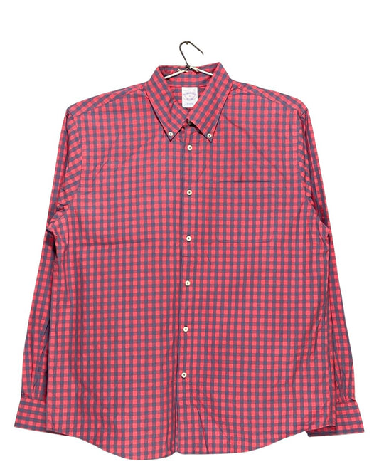 Brooks Brothers Red Cotton Shirt For Men Large | Preloved Labels