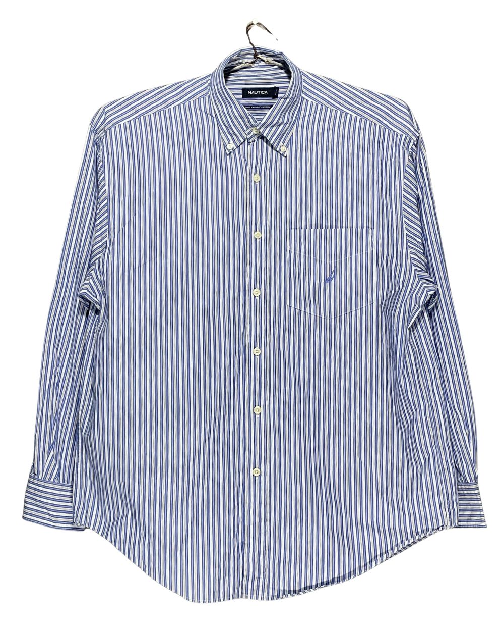 Nautica Blue Cotton Shirt For Men X Large | Preloved Labels