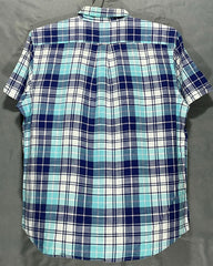 Izod Blue Cotton Shirt For Men Large | Preloved Labels
