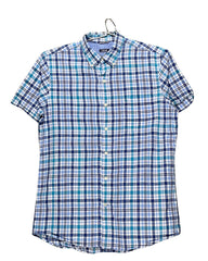 Izod Blue Cotton Shirt For Men Medium | Preloved Labels