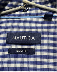 Nautica Blue Cotton Shirt For Men Large | Preloved Labels