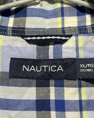 Nautica Blue Cotton Shirt For Men XX Large | Preloved Labels