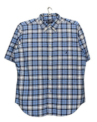 Nautica Blue Cotton Shirt For Men XX Large | Preloved Labels
