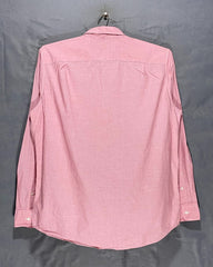 American Eagle Pink Cotton Shirt For Men Large