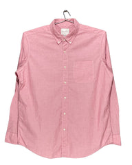 American Eagle Pink Cotton Shirt For Men Large