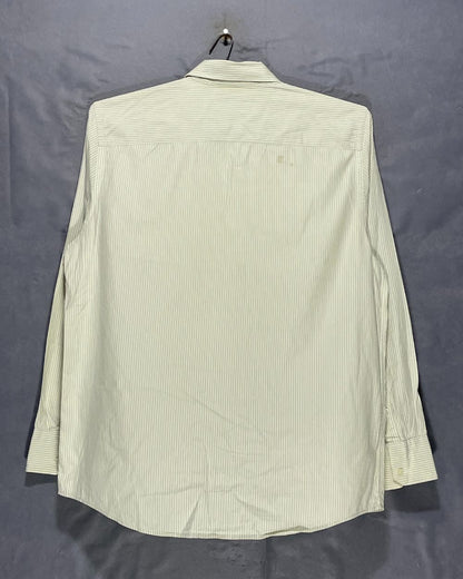 Calvin Klein Yellow Cotton Shirt For Men Large