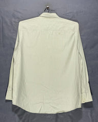 Calvin Klein Yellow Cotton Shirt For Men Large