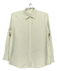Calvin Klein Yellow Cotton Shirt For Men Large