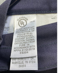 Bulwark Blue Cotton For Men Cargo Pant X Large