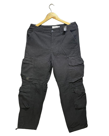 Topman Black Cotton For Men Cargo Pant Medium