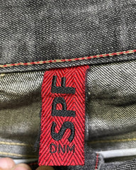 SPF Black Jeans For Men Large