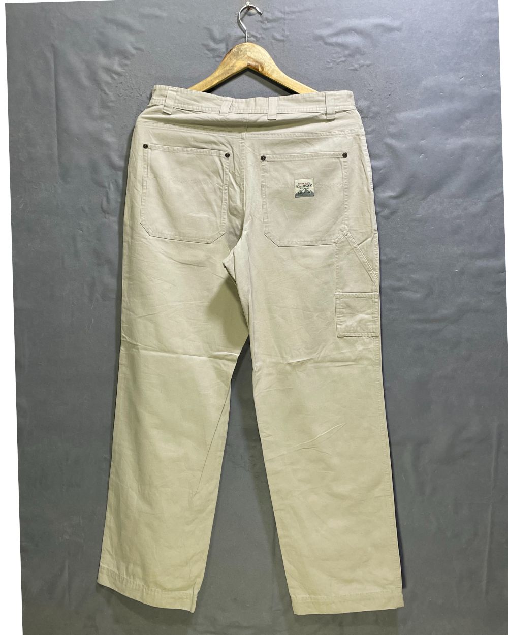 Eddie Bauer Cream Cotton Dress Pant For Men Medium