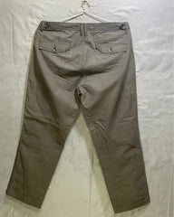 Calvin Klein Gray Cotton Dress Pant For Men Large