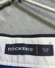 Dockers Black Cotton Dress Pant For Men Large