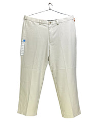 Haggar Cream Cotton Dress Pant For Men X Large