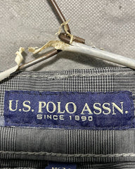U.S. Polo Assn Gray Cotton Dress Pant For Men Large