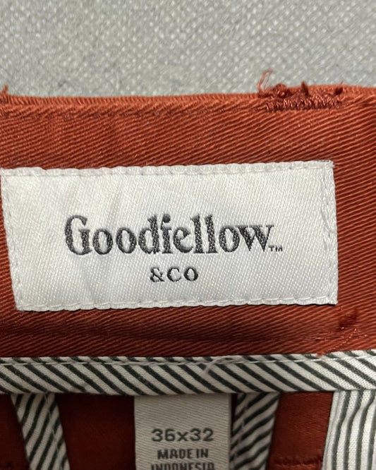 Good Fellow Maroon Cotton Dress Pant For Men Medium