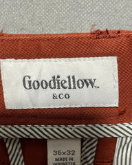Good Fellow Maroon Cotton Dress Pant For Men Medium