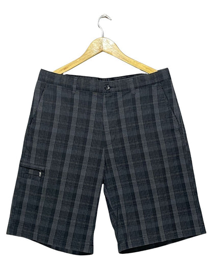 Greg Norman Black Cotton Short For Men Large