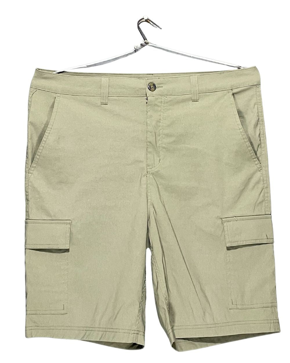 Eddie Bauer Cream Cotton Short For Men Large