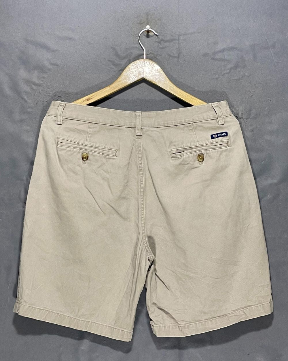 Chaps Cream Cotton Short For Men Medium