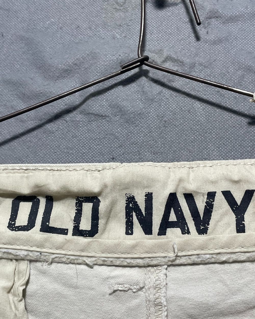 Old Navy Cream Cotton Short For Men X Large