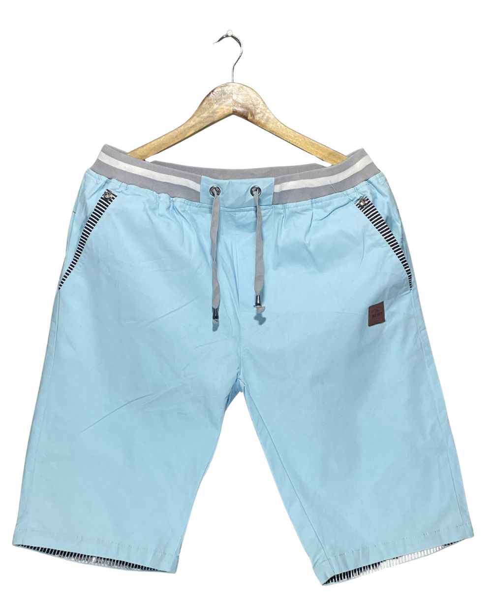 Preloved Labels Blue Cotton Short For Men Large