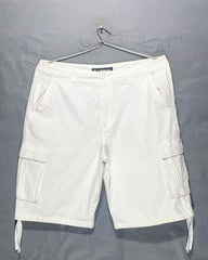 Air Walk Cream Cotton Short For Men L