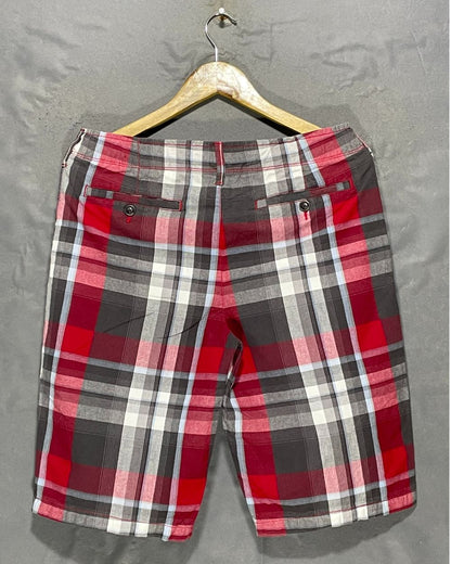Arizona Red Cotton Short For Men Medium