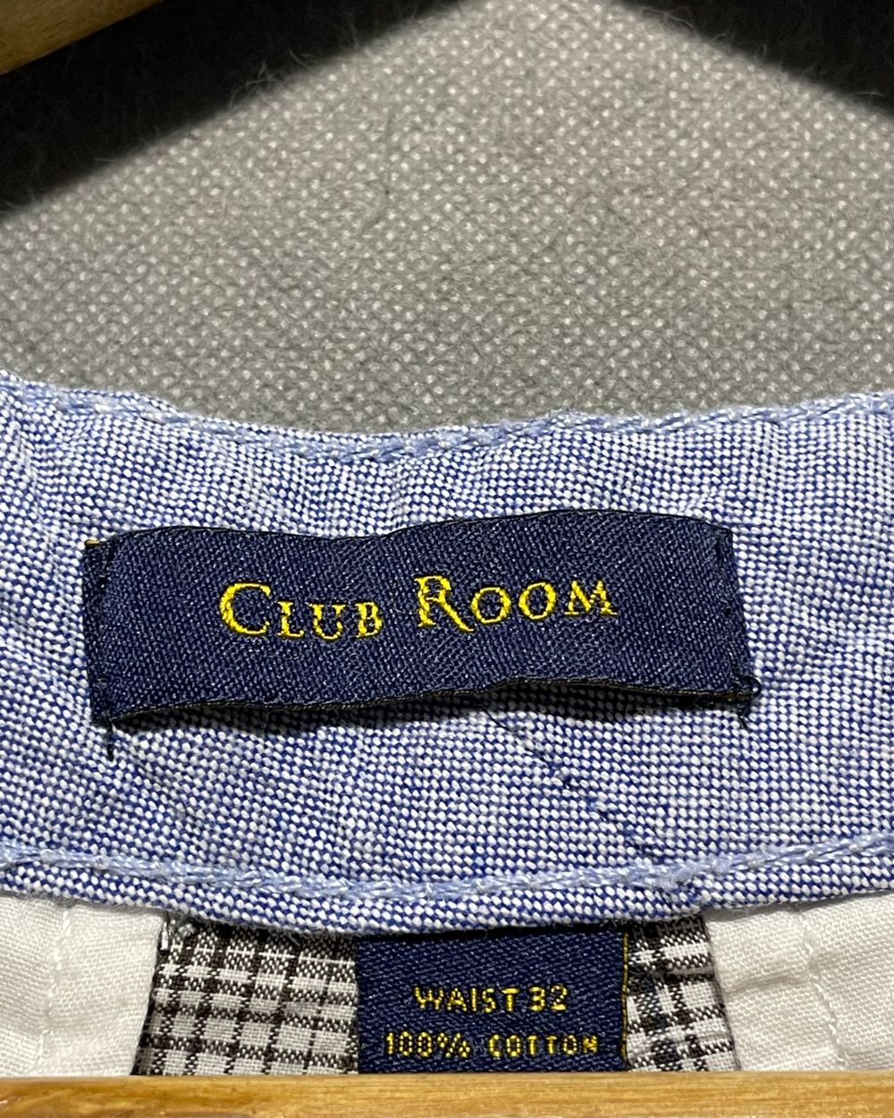 Club Room Gray Cotton Short For Men Medium