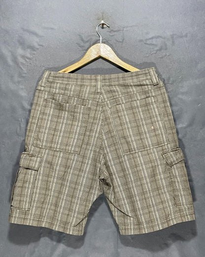 Preloved Labels Khaki Cotton Short For Men Medium