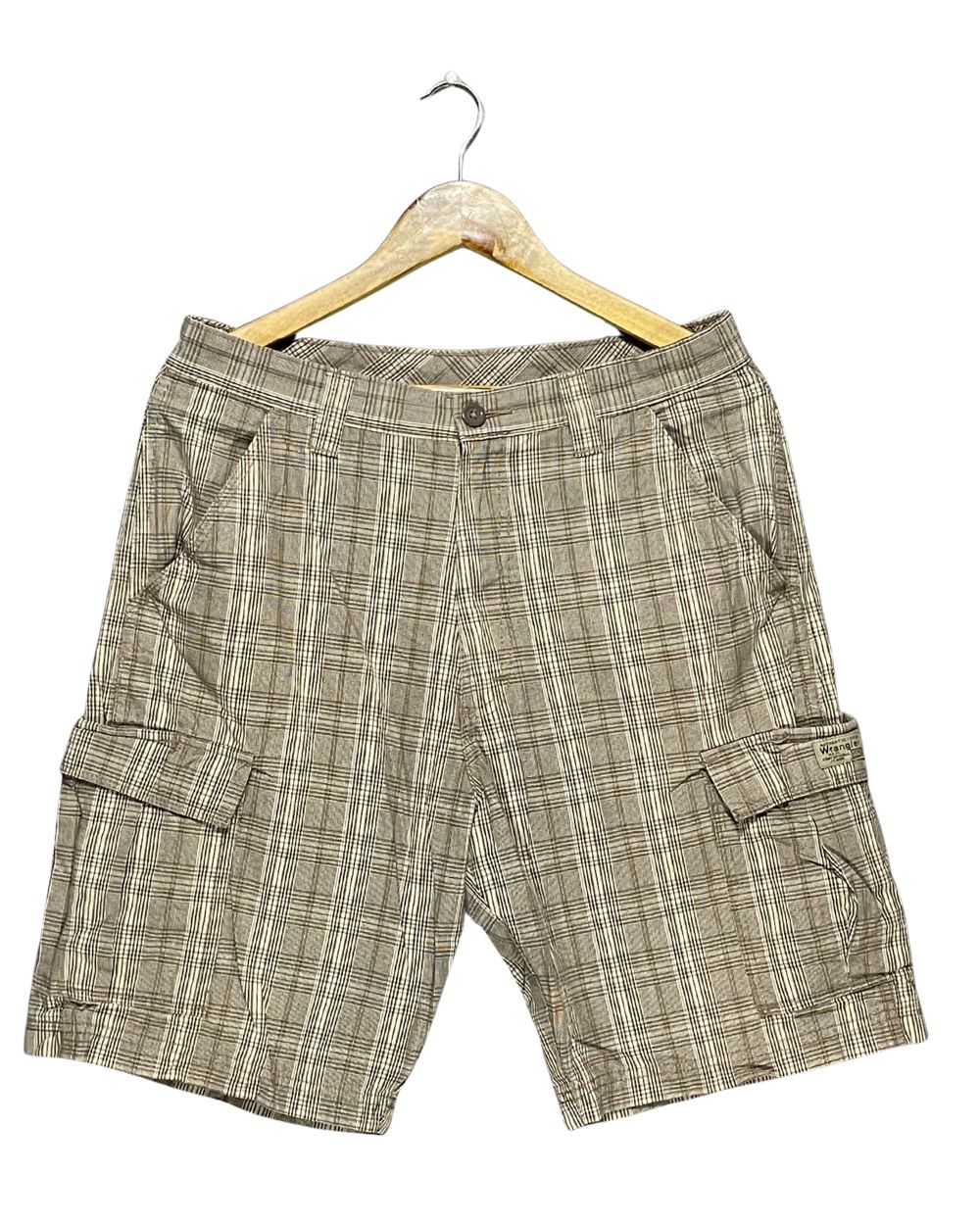 Preloved Labels Khaki Cotton Short For Men Medium