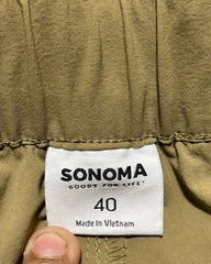 Sonoma Khaki Cotton Short For Men XX L