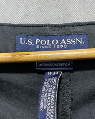 U.S. Polo Assn Black Cotton Short For Men L