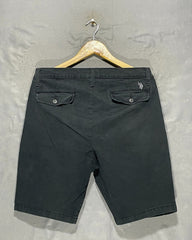 U.S. Polo Assn Black Cotton Short For Men L