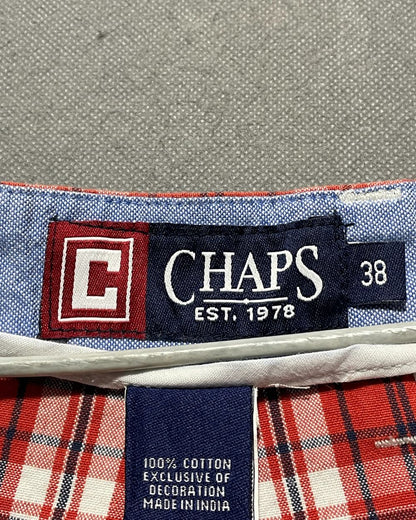 Chaps Red Cotton Short For Men X Large