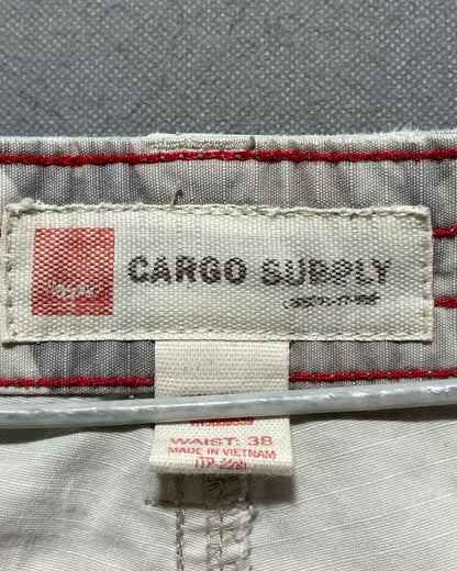 Cargo Supply Cream Cotton Short For Men X Large