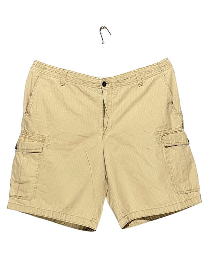 Izod Khaki Cotton Short For Men X Large