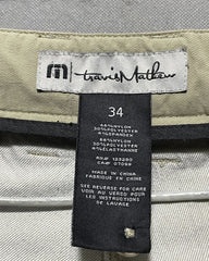 Tavis Marfan Khaki Cotton Short For Men Large