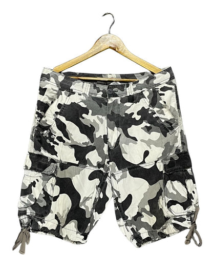 Route66 Cream Cotton Short For Men Large