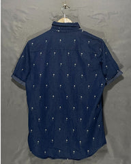 Urban Man Yellow Cotton Shirt For Men Small