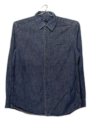 Gap Blue Cotton Shirt For Men Medium