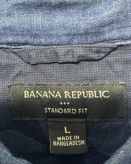 Banana Republic Blue Cotton Shirt For Men X Large