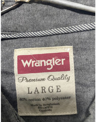 Wrangler Gray Cotton Shirt For Men X Large