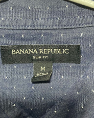 Banana Republic Blue Cotton Shirt For Men Medium