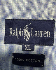 Polo Ralph Lauren Blue Cotton Shirt For Men X Large