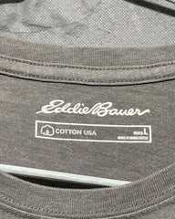 Eddie Bauer Gray T Shirt For Men Large